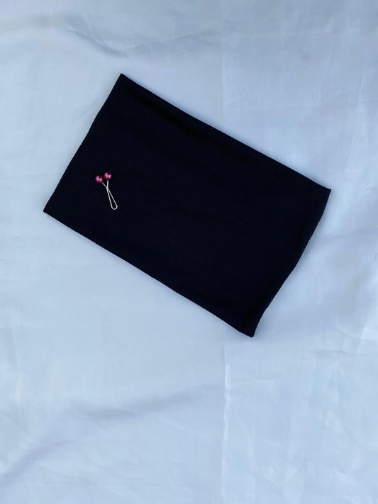 Black Cotton Jersey Tube Band – Everyday Essential