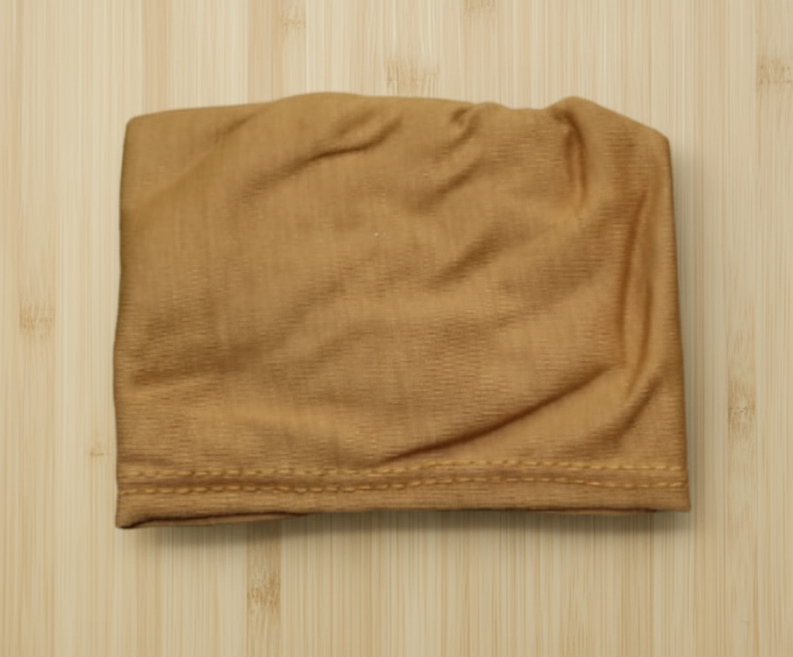 Light Brown Tie Back - Under scarf Tube Band