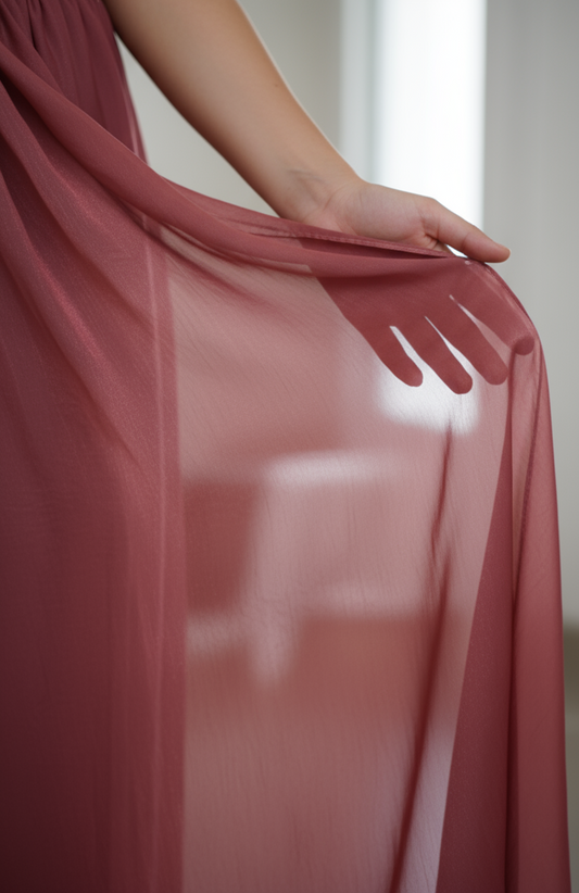 Bottle Green - Organza Silk