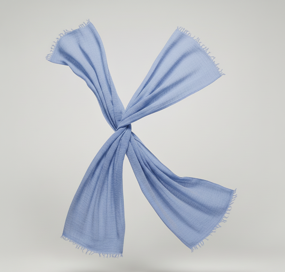 Icy Blue Crimps Hijab