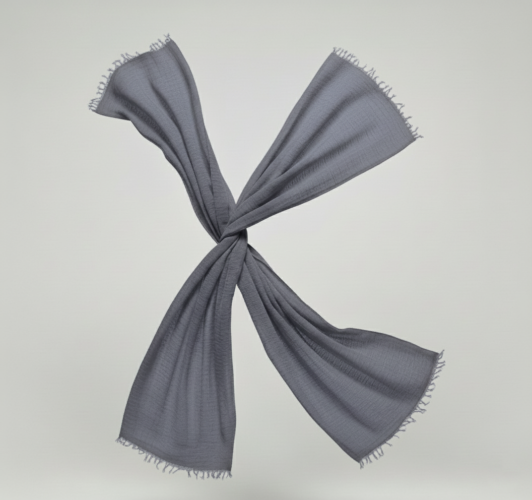 Iron Gray Crimps Hijab