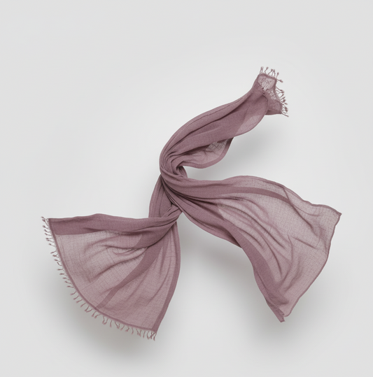 Mauve Whisper Crimps Hijab – Dusty Mauve Textured Hijab