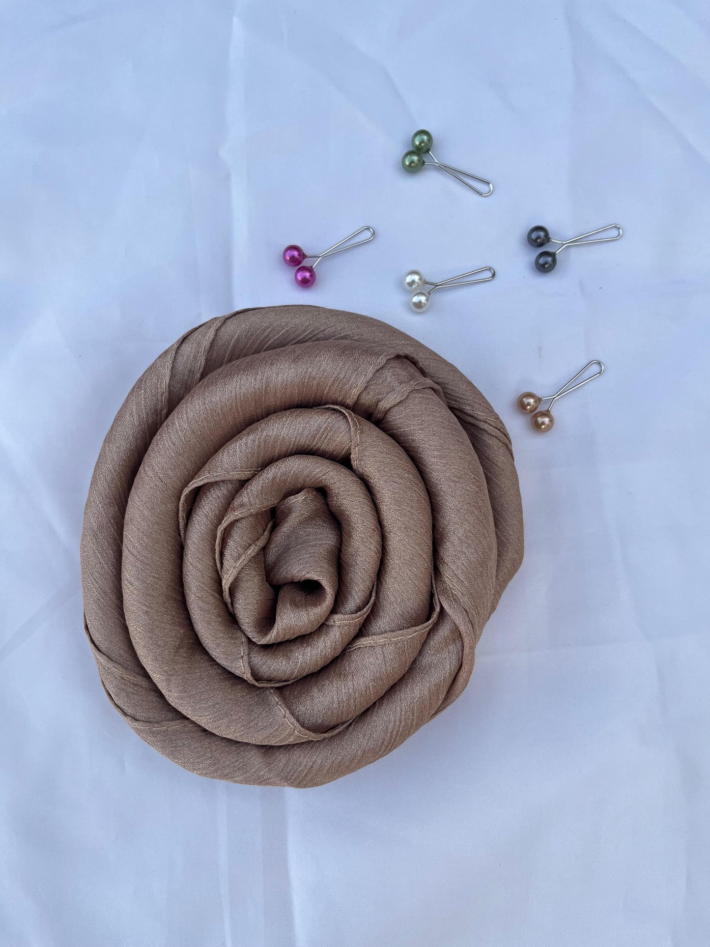 Rose Gold - Crinkle Chiffon