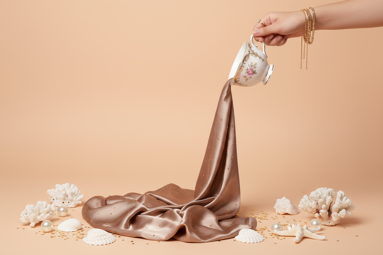 Camel - Rhinestones Silk