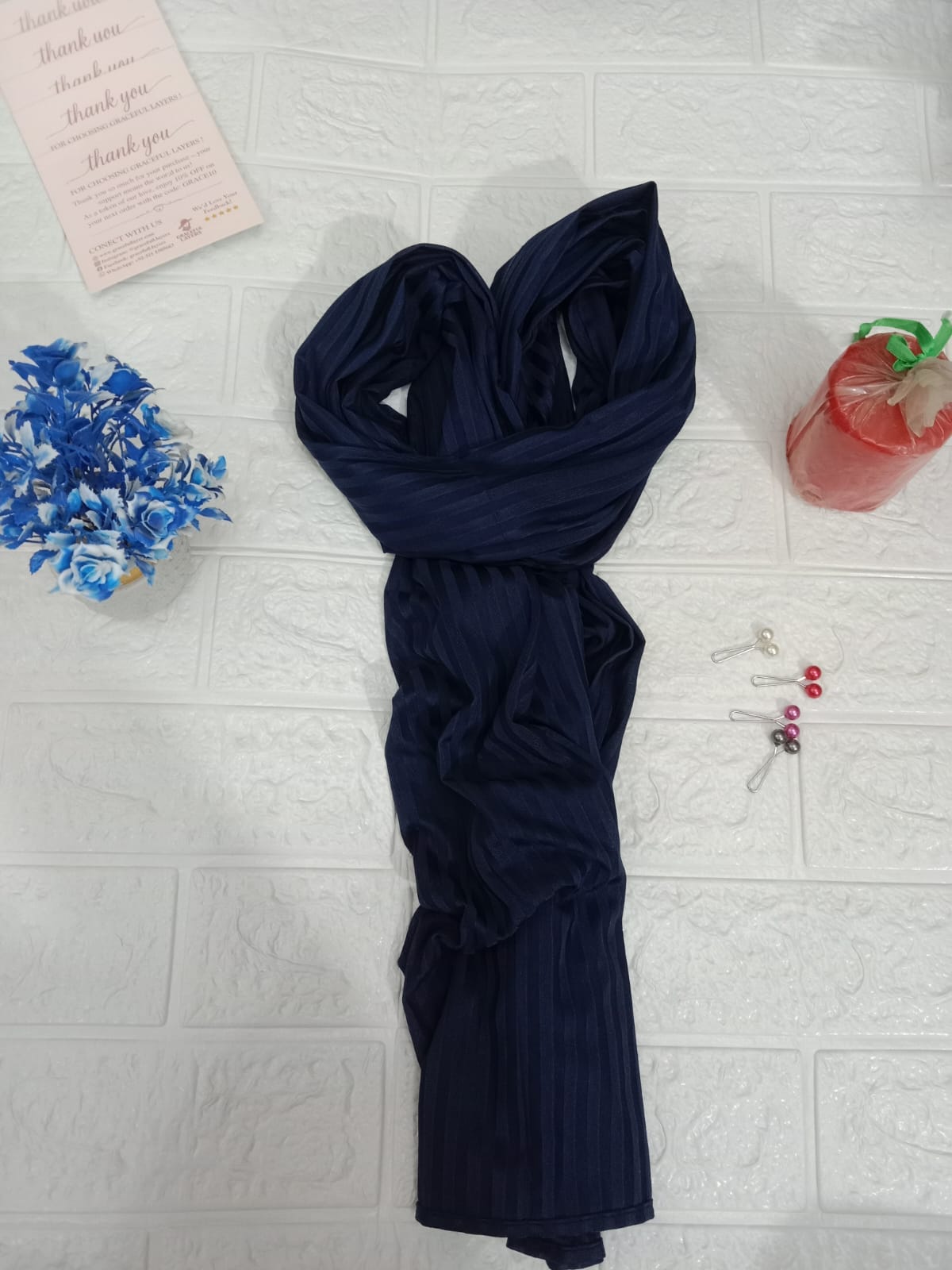 šµ Midnight Ribbed Jersey (Navy Blue)