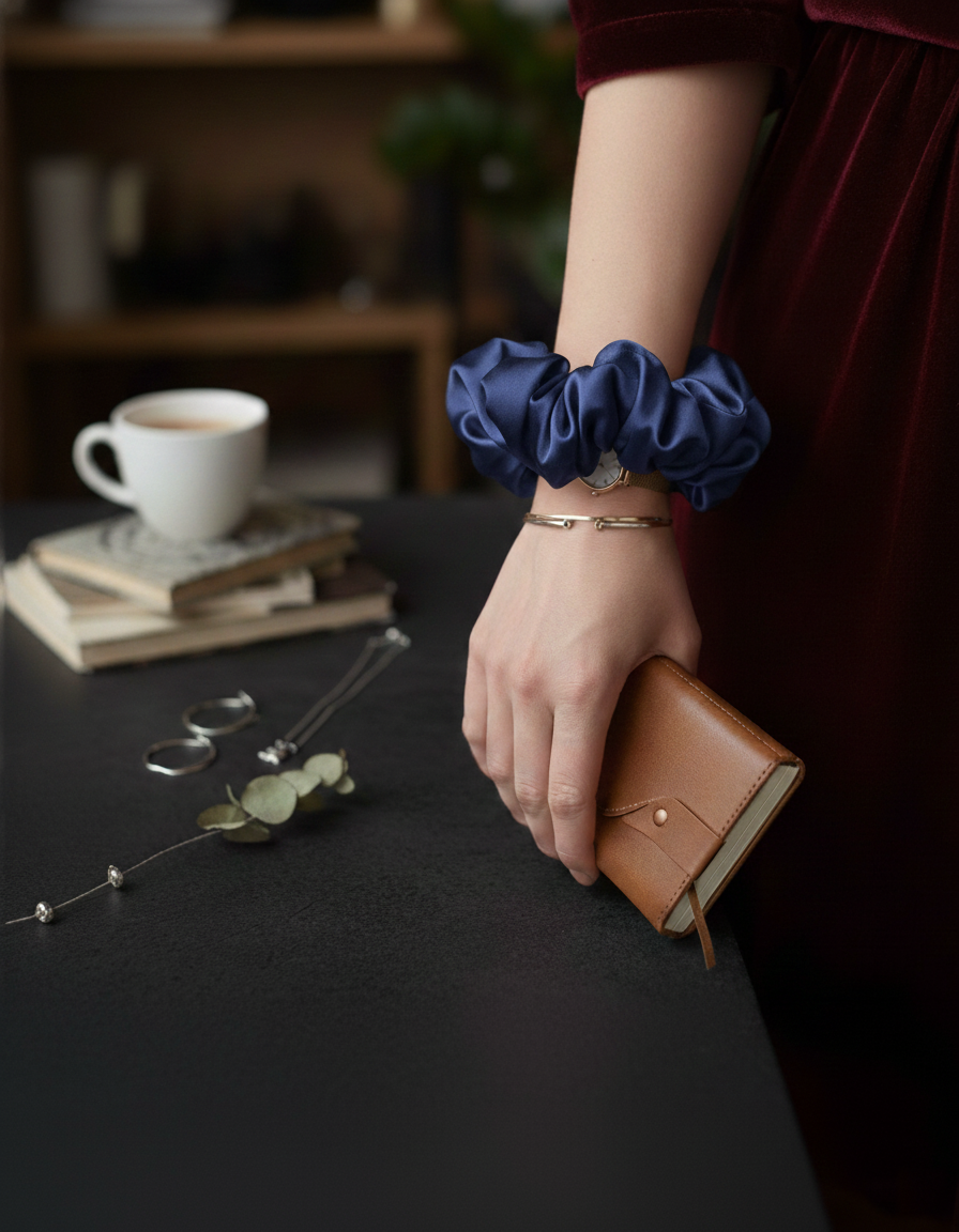 Graceful Silk Scrunchies - S5