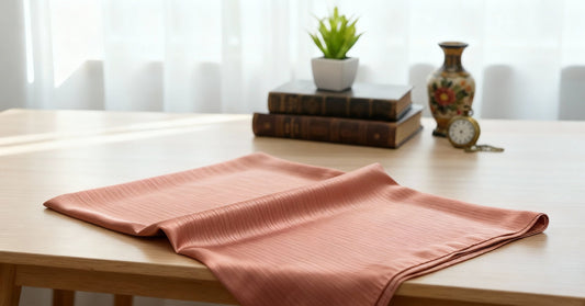 Peachy Pink Matte Silk Hijab – Soft Matte Elegance