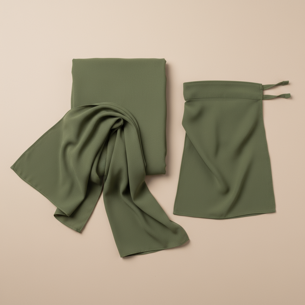 Olive - Hijab And Niqaab Set