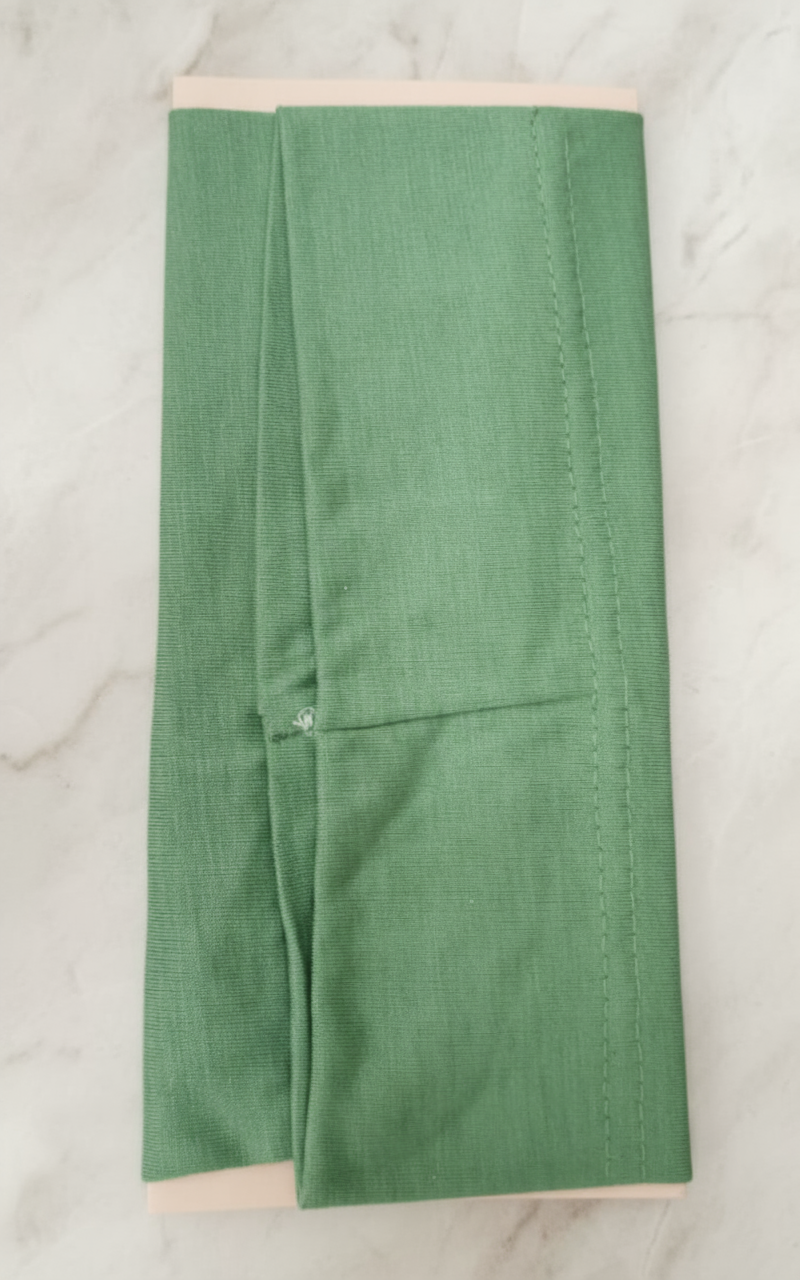 Sage Green Cotton Jersey Tube Band – Calm & Natural