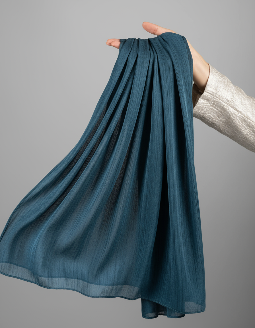 Teal - Organza Silk