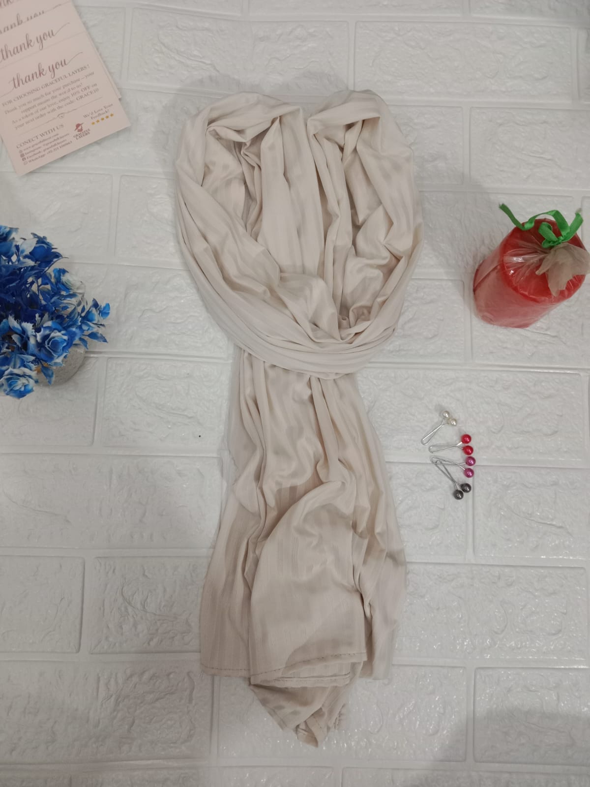 🤍 Vanilla Ribbed Jersey (Cream)