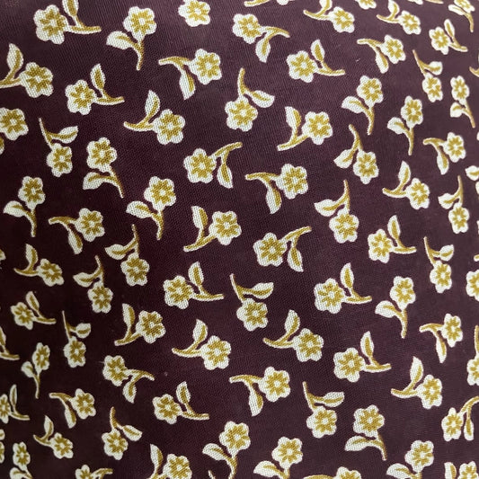 Maroon Small Floral Namaz Chaddar with Attached Veil