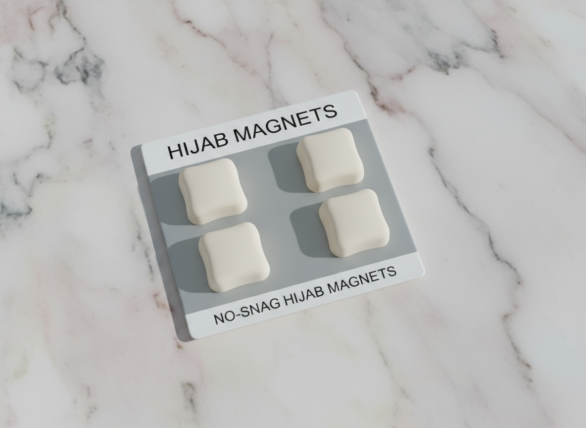 White Matt Hijab Magnet