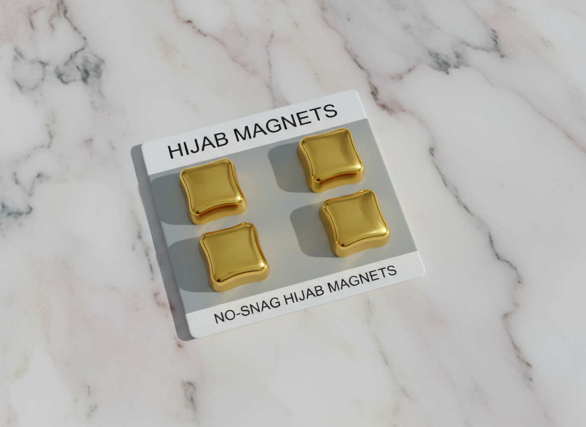Gold Square- Metal Hijab Magnet