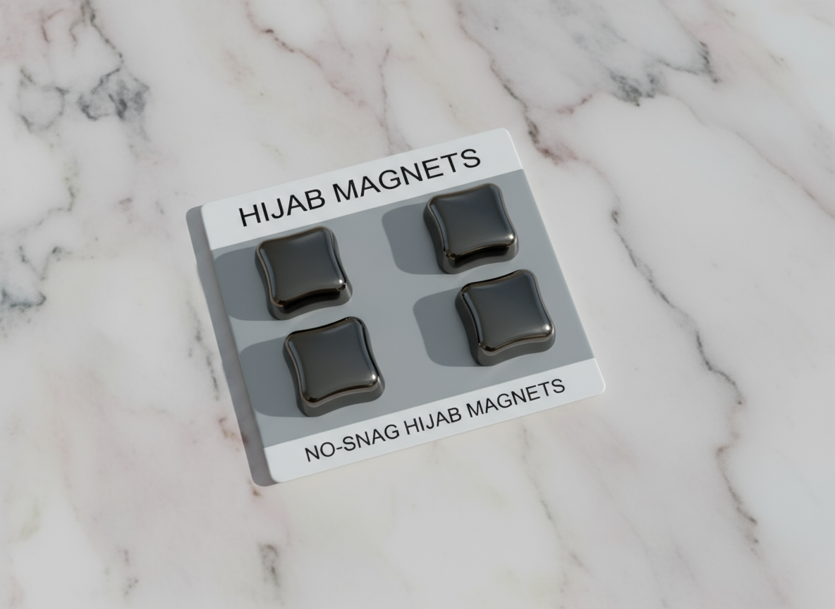 Black Square- Metal Hijab Magnet
