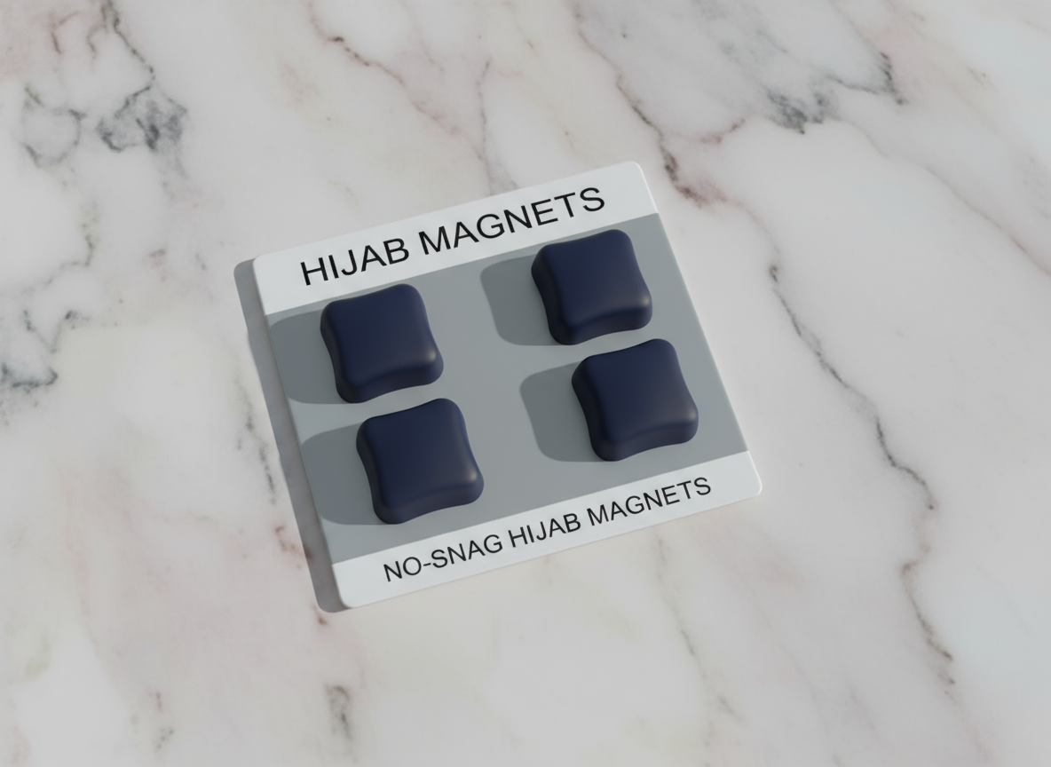 Navy Blue Square - Matt Hijab Magnet