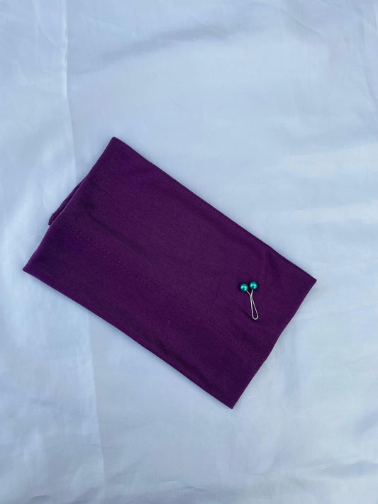 Eggplant Cotton Jersey Tube Band – Deep & Sophisticated