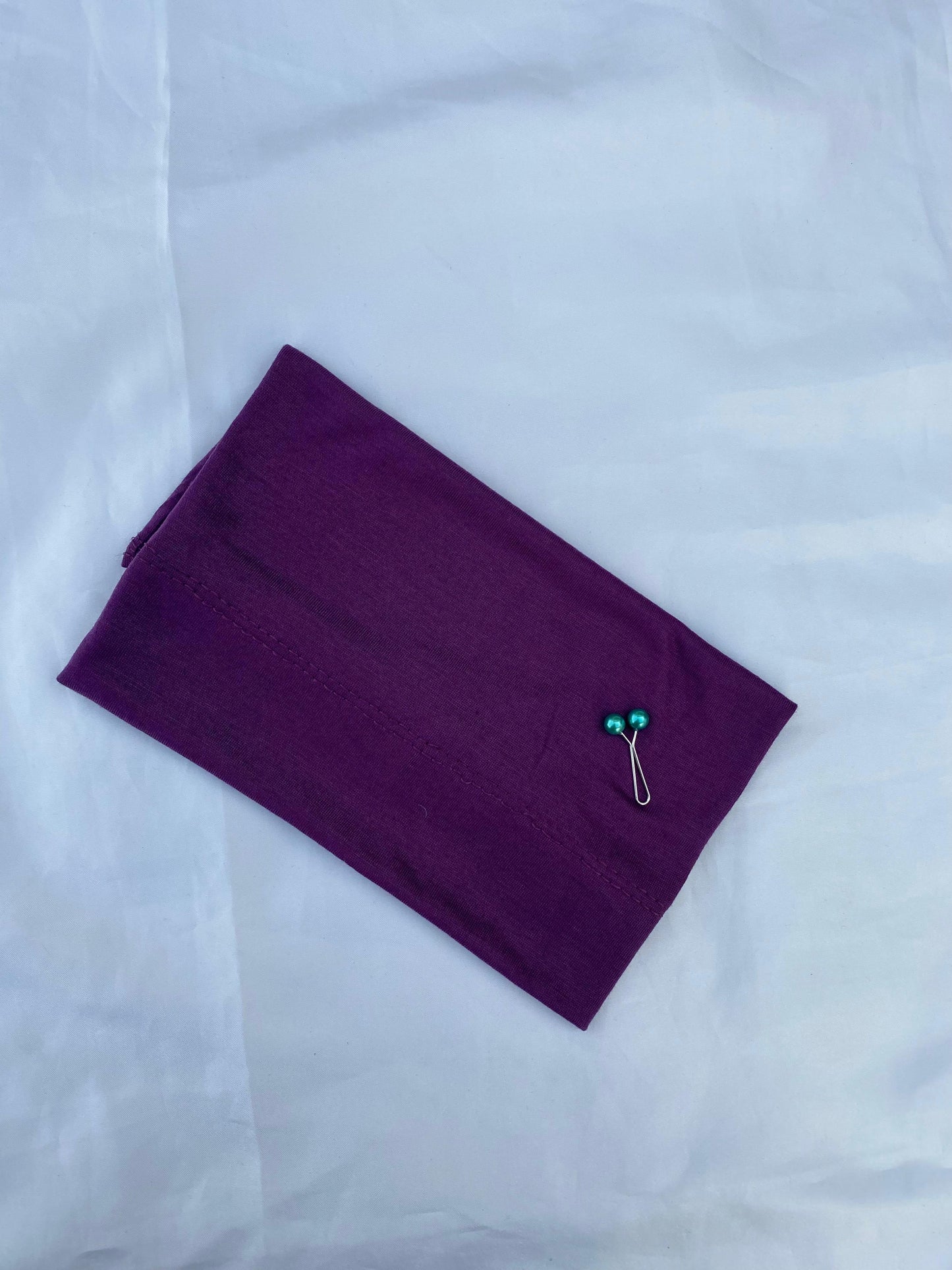 Purple Tie Back - Under scarf Tube Band