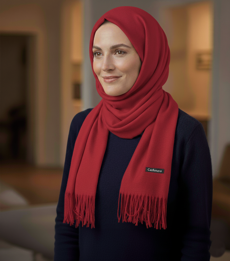 Velvet Rouge Cashmere Hijab