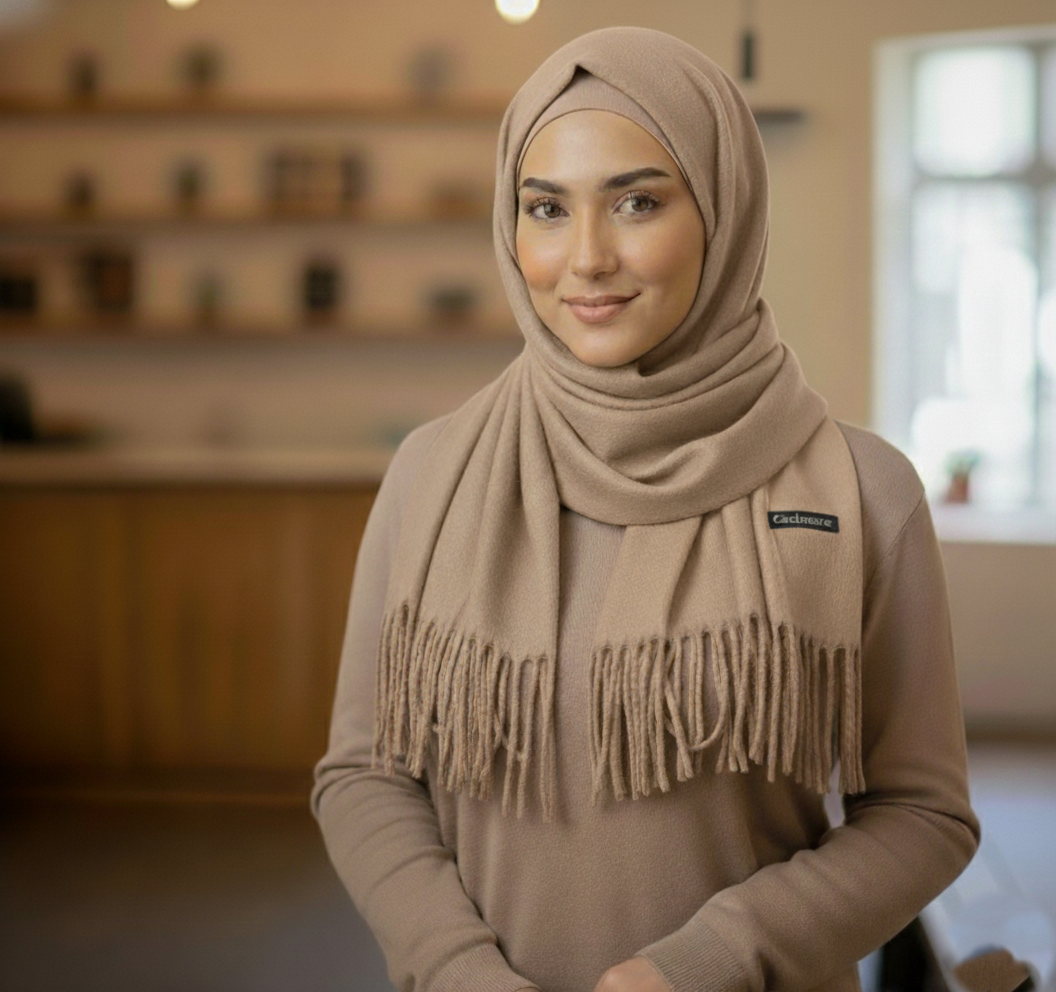 Toffee Whisper Cashmere Hijab