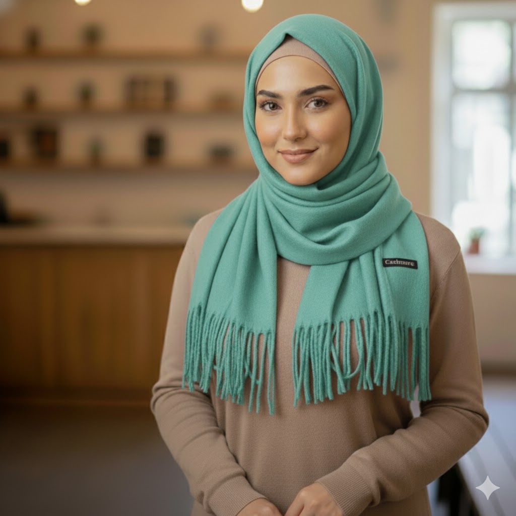 Frosted Sky Cashmere Hijab