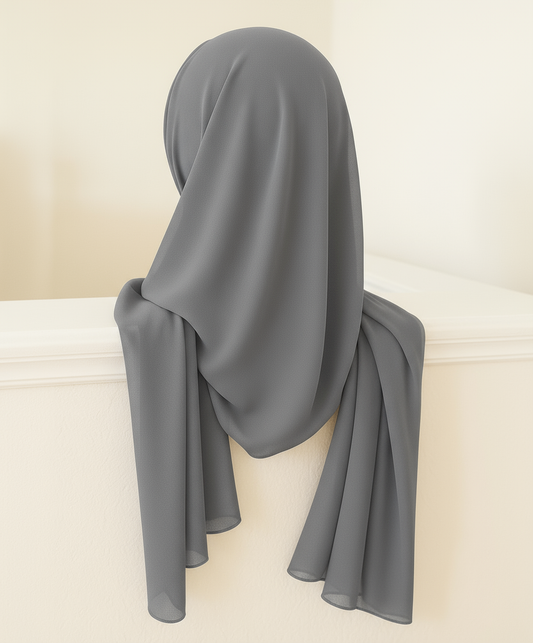 Cool Medium Gray - Georgette