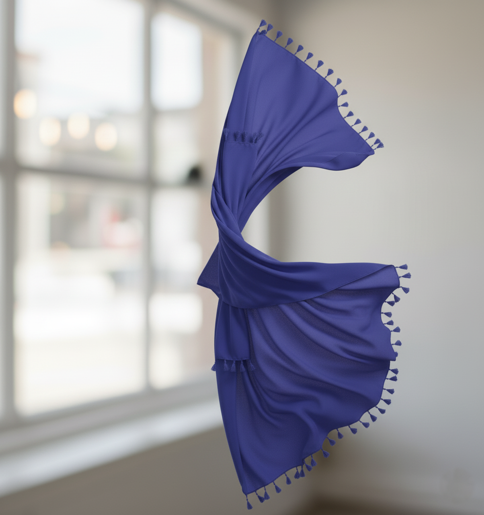 Royal Blue - Plain Lawn Tassels