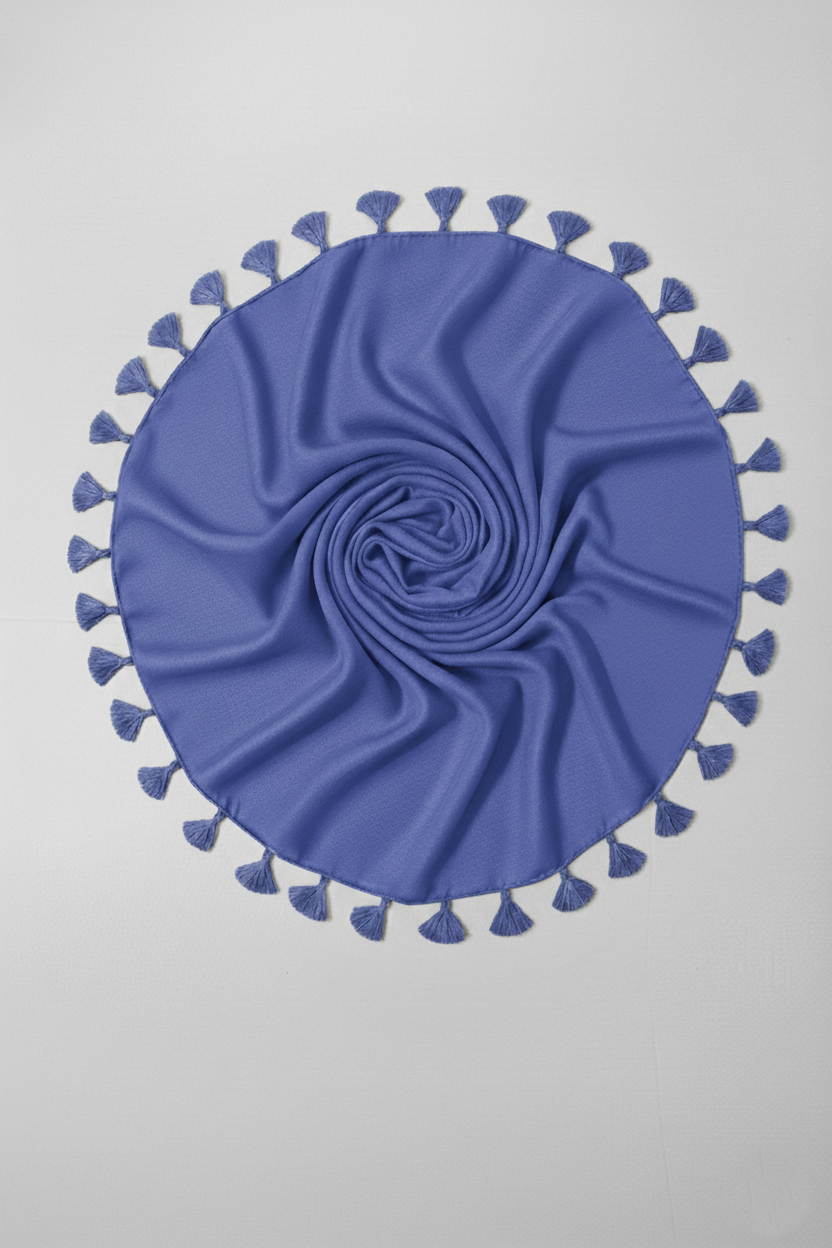 Cobalt Blue - Plain Lawn Tassels