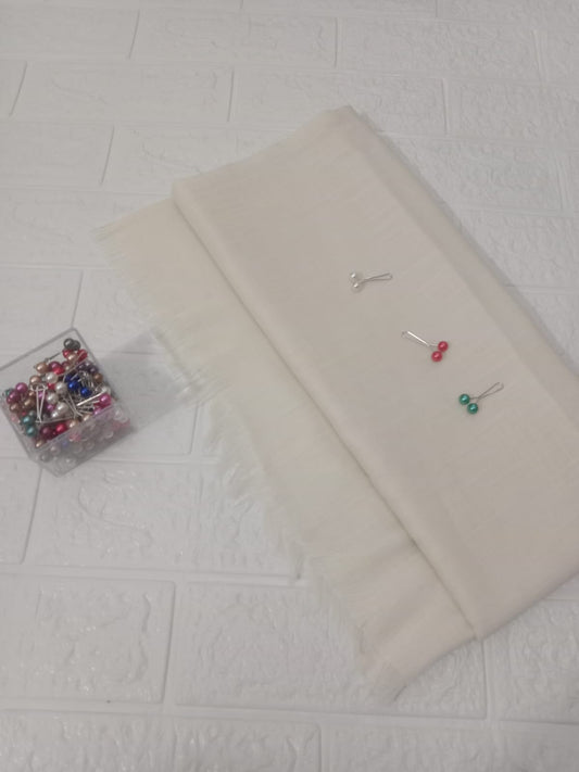 Off White Turkish Hijab - Elegant & Effortless