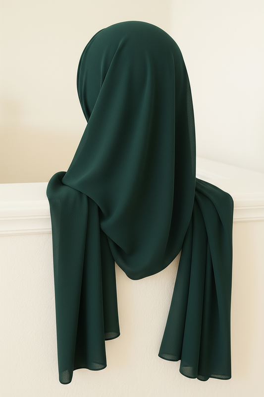 Bottle Green - Georgette