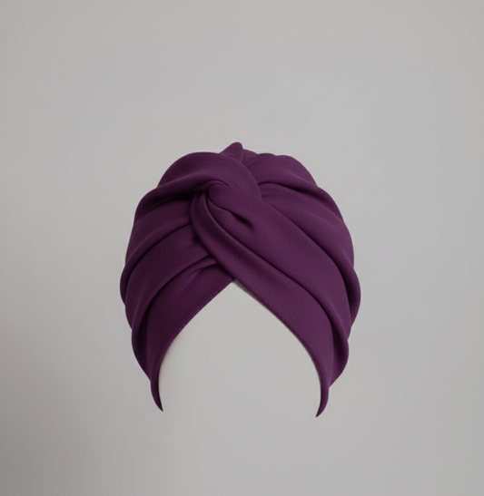 Brinjal Purple - Georgette