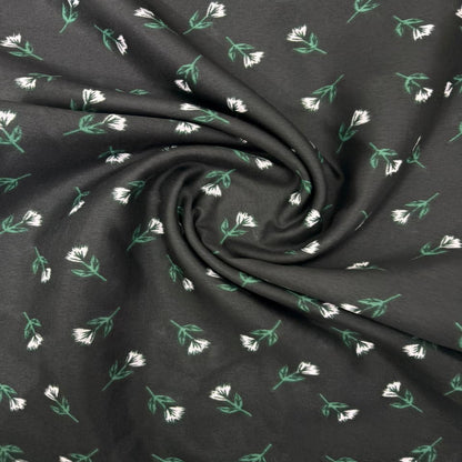 Green Floral Namaz Chaddar for Women – Lightweight Prayer Dress with Attached Veil