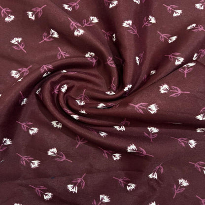 Matching Maroon Floral Mother & Daughter Namaz Chaddar Set