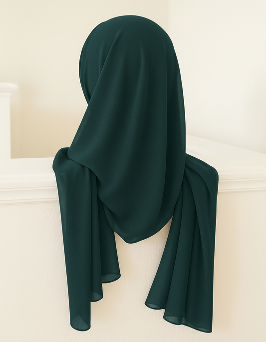 Deep Teal - Georgette