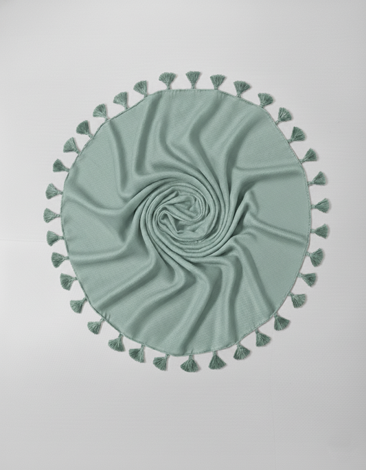 Sea Foam Green - Plain Lawn Tassels