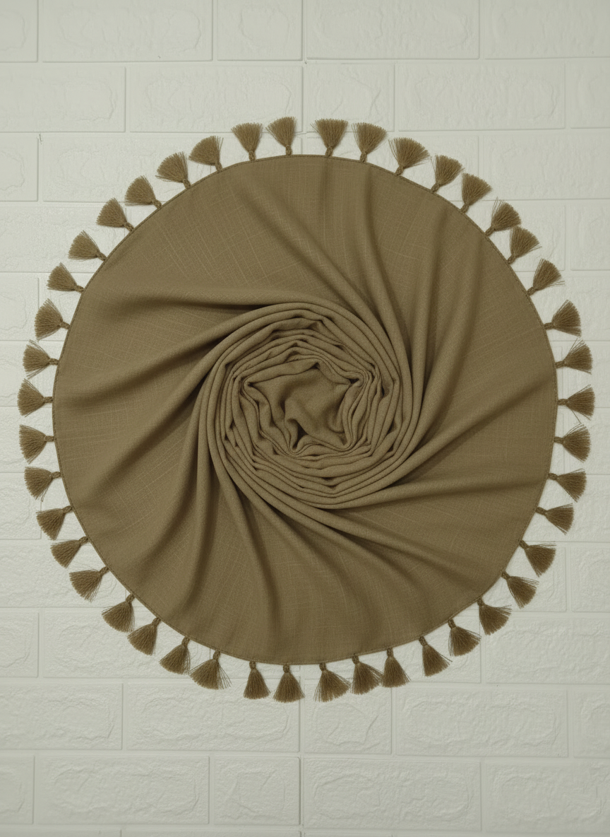 Olive Brown - Plain Lawn Tassels