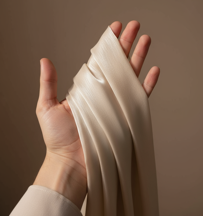 Silver - Organza Silk