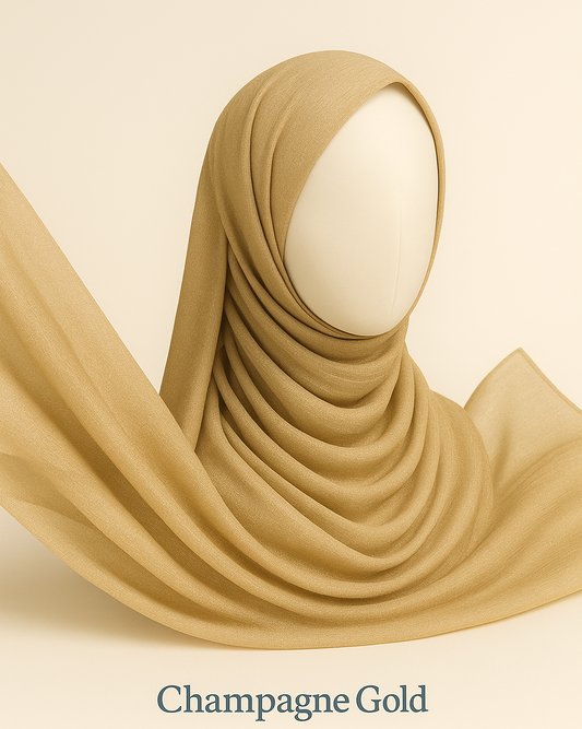 Champagne Gold - Crinkle Chiffon