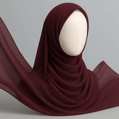 Rose Gold - Crinkle Chiffon