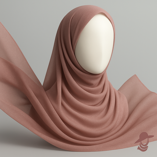 Rose Gold - Crinkle Chiffon