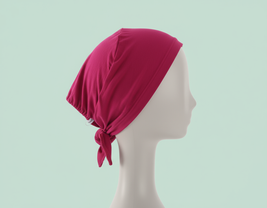 Fuchsia Tie Back - Under scarf Tube Band