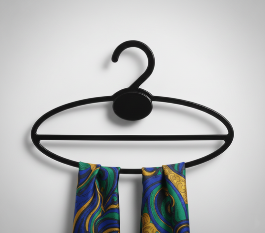 Space-Saving Multi-Layer Hijab Hanger 6 Pcs (Black)