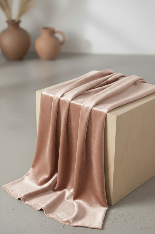 Warm Sand Silk Textured Hijab