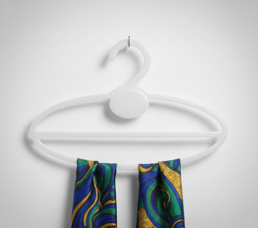 Space-Saving Multi-Layer Hijab Hanger 12 Pcs (White)