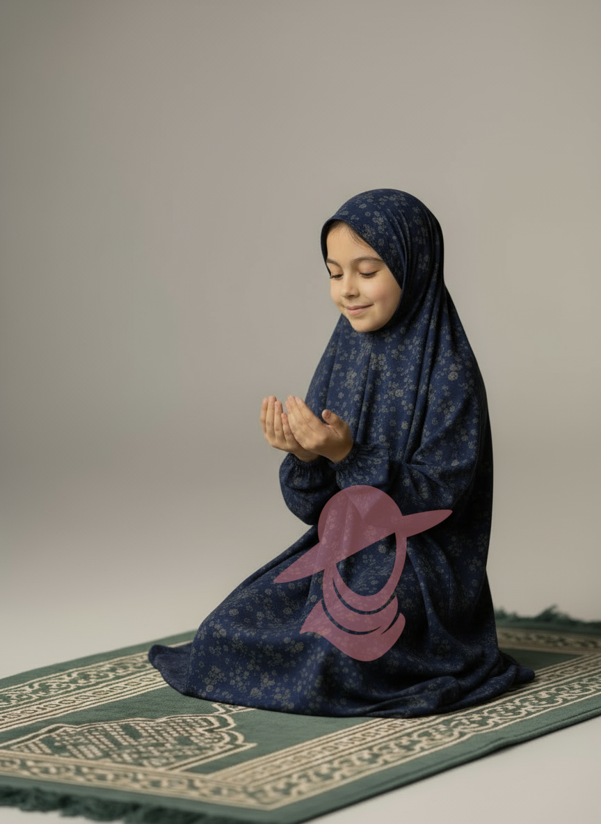 Blue Posies - Kids Namaz Chaddar – Modest &amp; Comfortable Prayer Wear