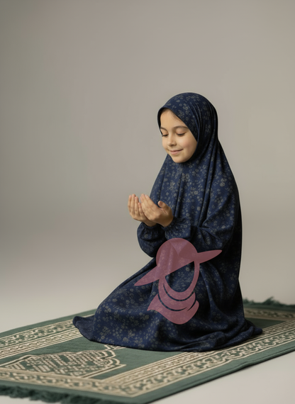 Blue Posies - Kids Namaz Chaddar – Modest &amp; Comfortable Prayer Wear