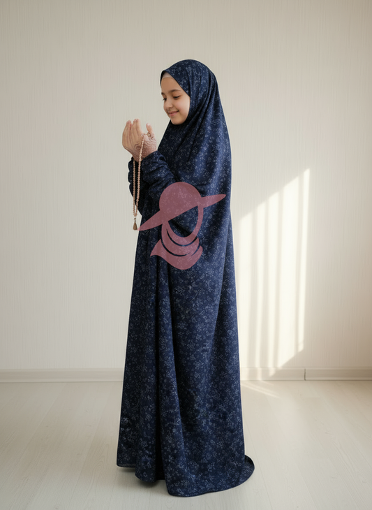 Blue Posies - Kids Namaz Chaddar – Modest &amp; Comfortable Prayer Wear