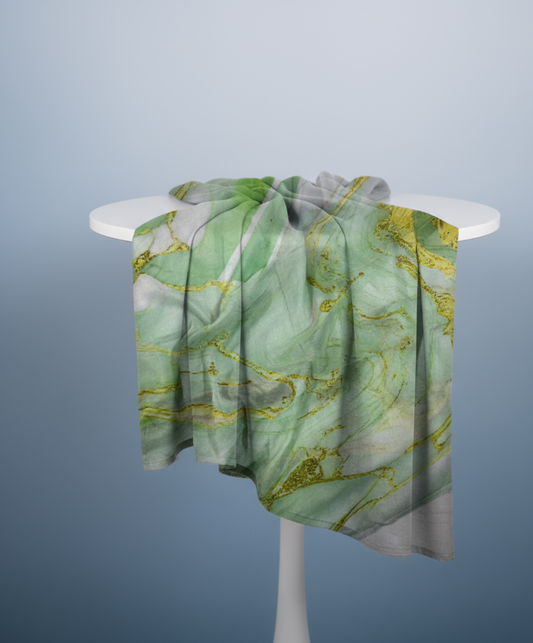 Green Gold - Printed Modal Hijab