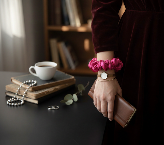 Graceful Silk Scrunchies - S15