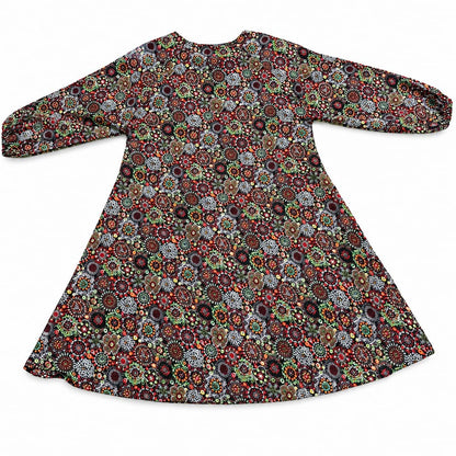 Multicolor Floral Print Kids Abaya for Girls